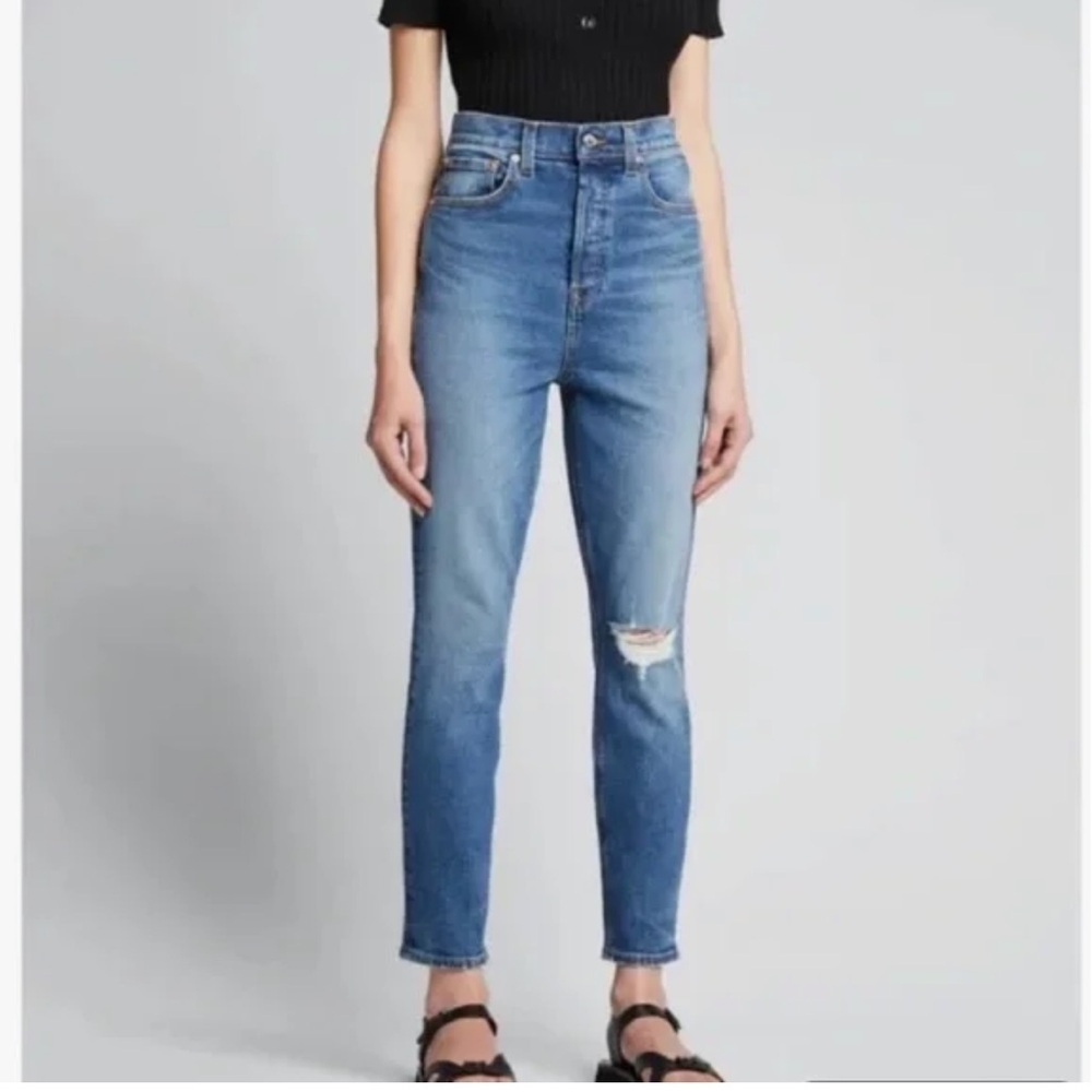 NWT GRLFRND The Piper super high rise stretch slim crop prospect park